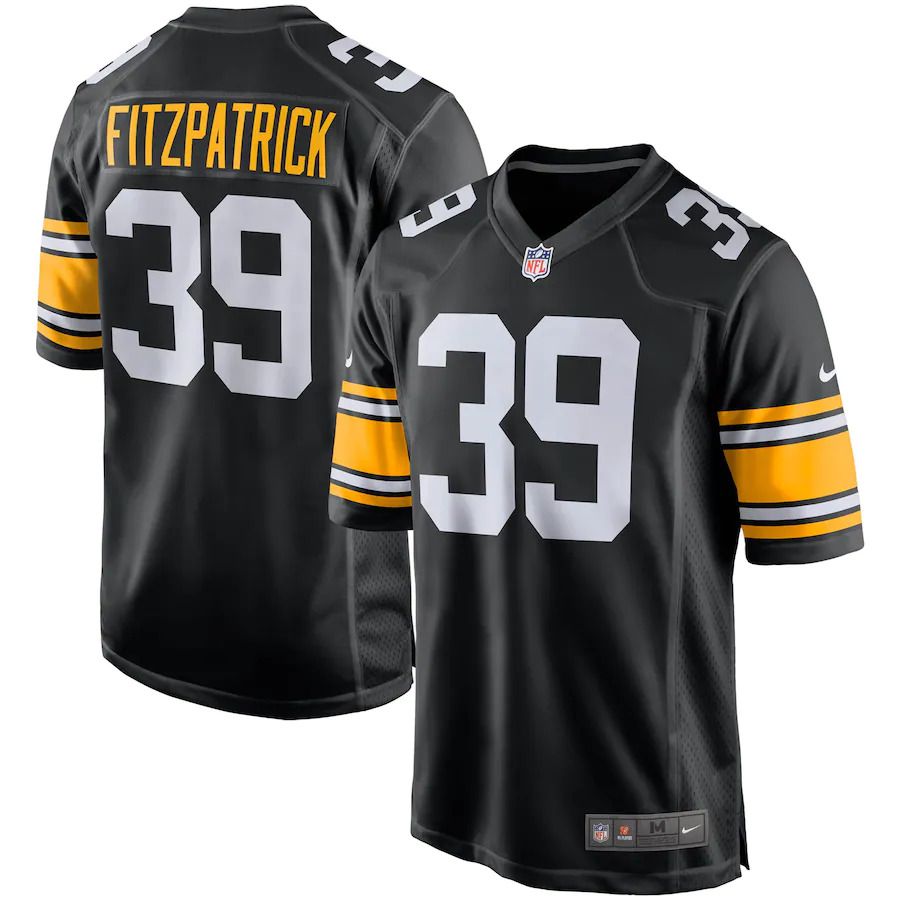 Men Pittsburgh Steelers #39 Minkah Fitzpatrick Nike Black Alternate Player Game NFL Jersey